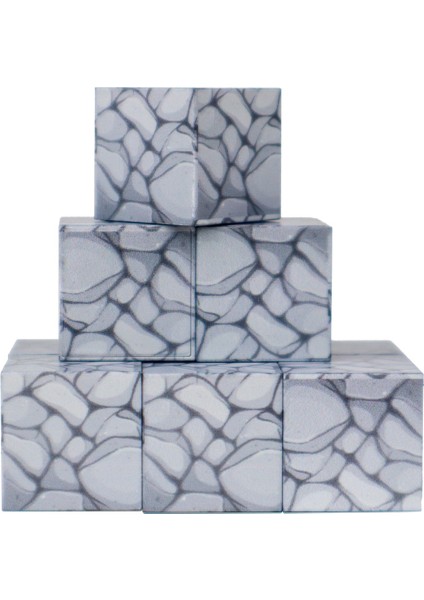 Megacraft 9 Parça Gri Taş Blok