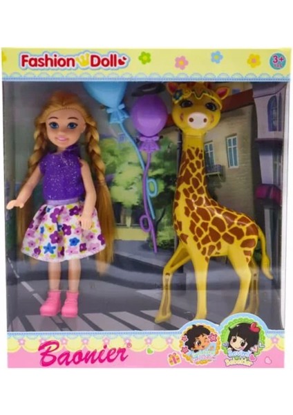 Baonier Zürafalı Mini Kız Bebek
