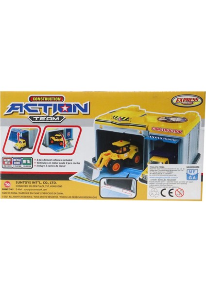 Express Wheels Metal Aralçı Çantalı Inşaat Araçları Seti modelleri