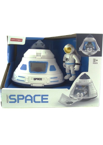 Işıklı ve Astronotlu Uzay Kapsülü modelleri