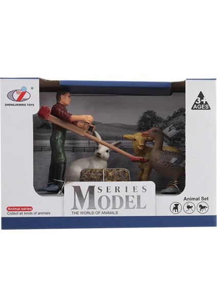 Kutulu Model Çiftçi, Kuzu,tavşan, Kaz