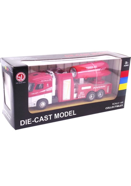 Die Cast Model Çek Bırak Turbo Jet Itfaiye Kamyonu fırsatları