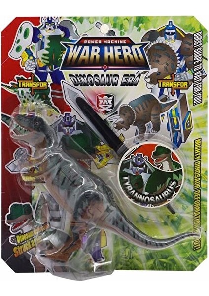 Robota Dönüşen Savaşçı Dinozor T-Rex