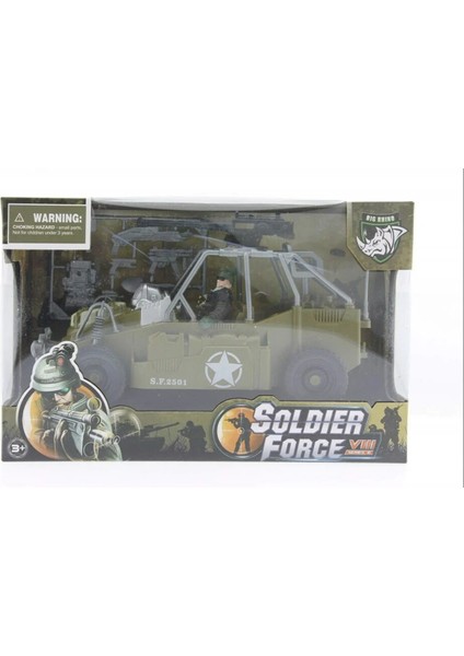 Combat Force Figür ve Askeri Buggy