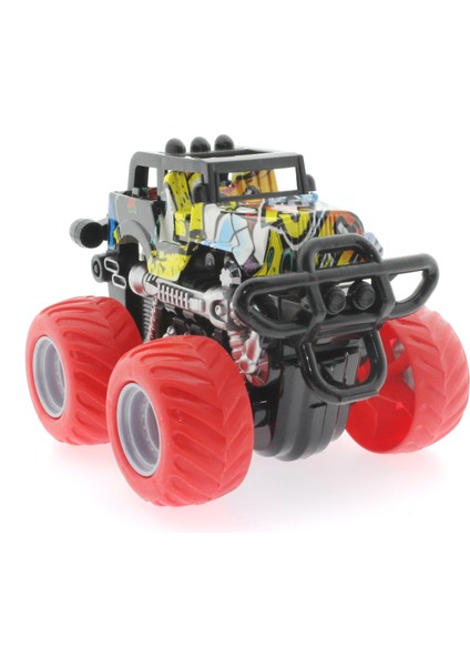 Die Cast Off Road Dev Kırmızı Teker Araba