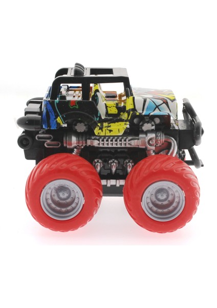 Die Cast Off Road Dev Kırmızı Teker Araba