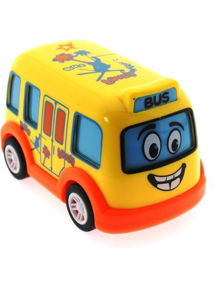 Çek Bırak Mini Sevimli Sarı Otobüs