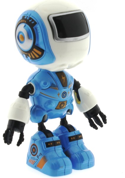 Dekoratif Sesli Işıklı Mini Sevimli Mavi Robot fırsatları