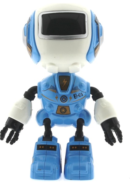 Dekoratif Sesli Işıklı Mini Sevimli Mavi Robot indirimleri