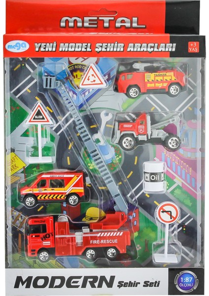 Modern Şehir Araçları Seti