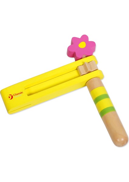 Classic World Sarı Ahşap Kastanet-Şak Şak