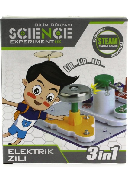 Eğlenceli Deney Setim Elektrik Zili 3 In 1