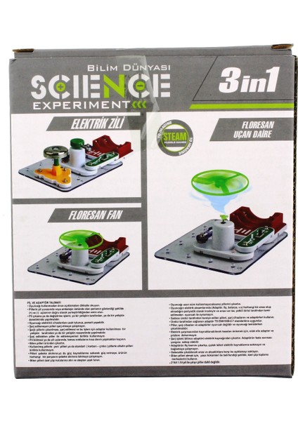Eğlenceli Deney Setim Elektrik Zili 3 In 1 fiyatları
