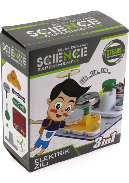 Eğlenceli Deney Setim Elektrik Zili 3 In 1 modelleri