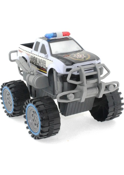 Sürtmeli Modifiye Dev Siyah Beyaz Polis Arazi Aracı