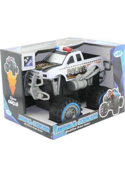 Sürtmeli Modifiye Dev Siyah Beyaz Polis Arazi Aracı indirimleri