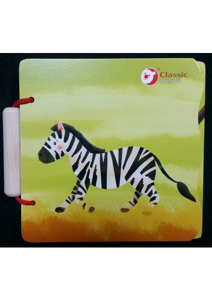 Classic World Ahşap Vahşi Hayvanlar Kitabım modelleri