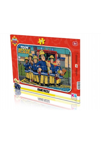 Ks Puzzle 24 Parça Fireman Sam Frame Puzzle