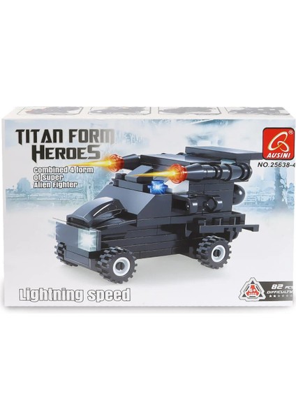 Ausini Titan Form Heroes-4 Lightning Speed 82 Parça