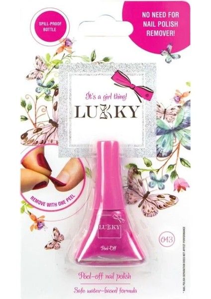 Lukky Soyulabilir Oje - Pastel Pembe