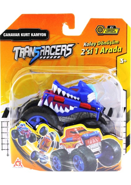 Transracers Dönüşen Araçlar Canavar Kurt / Kamyon