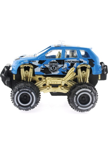 Çek Bırak Mini Off Road Mavi Polis Aracı fırsatları