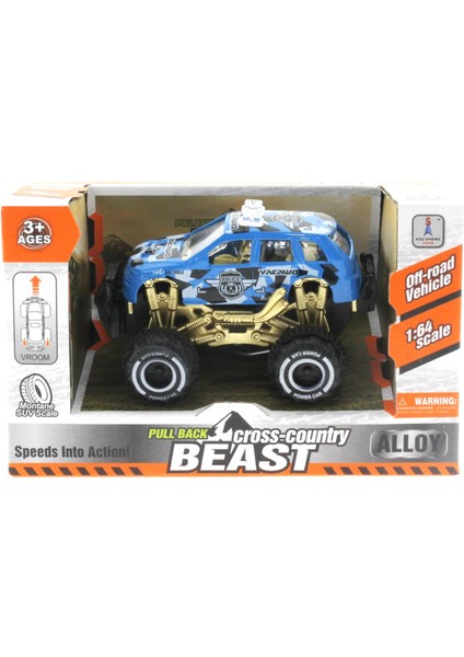 Çek Bırak Mini Off Road Mavi Polis Aracı indirimleri