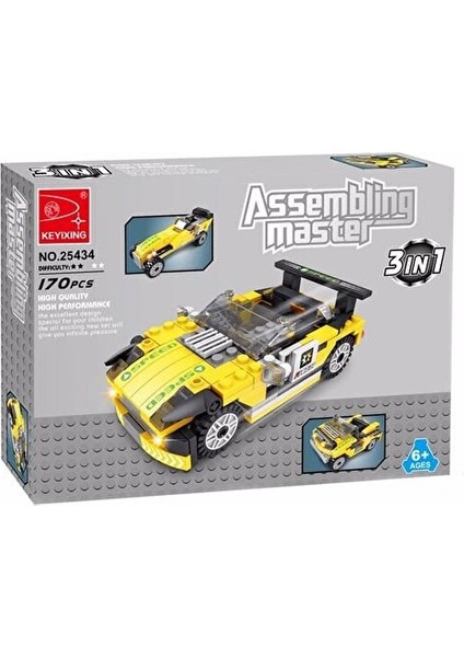 Ausini Assembling Master 170 Parça 3 In 1 Spor Arabalar fiyatları