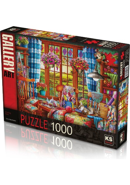 Ks Puzzle 1000 Parça Stitching Room Dikiş Odası