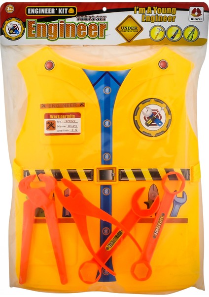 Plastik Kostümlü Mühendis Seti