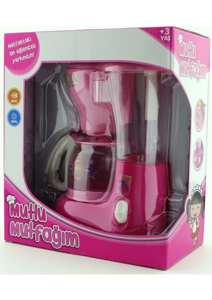 Mutlu Mutfağım Mini Kahve Makinasi Açık Pembe 0037