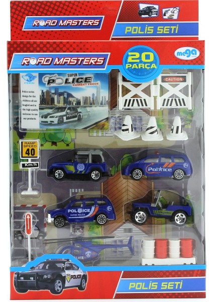 Jeepli Helikopterli Polis Seti JP6105