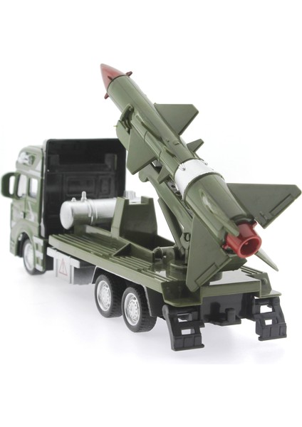 Sürtmeli Die Cast Metal Füze Rampalı Askeri Kamyon fırsatları