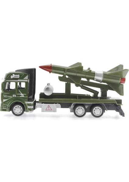 Sürtmeli Die Cast Metal Füze Rampalı Askeri Kamyon indirimleri