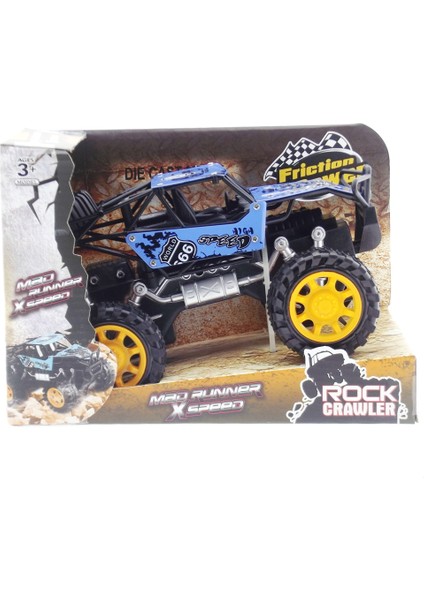 Rock Crawler Metal Büyük Sürtmeli Arazi Aracı Mavi modelleri