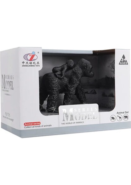 Kutulu Model Figür Hayvan Yavrulu Goril fiyatları
