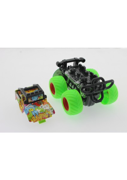 Die Cast Off Road Dev Yeşil Teker Araba modelleri