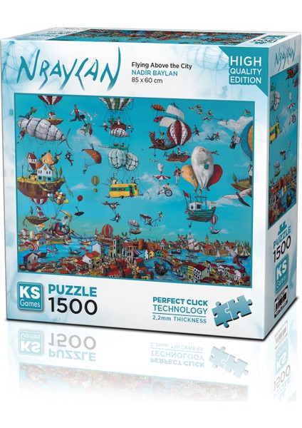 Ks Puzzle 1500 Parça Nbaylan Flying Above The City