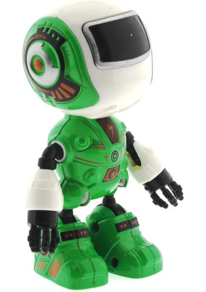 Dekoratif Sesli Işıklı Mini Sevimli Yeşil Robot fırsatları