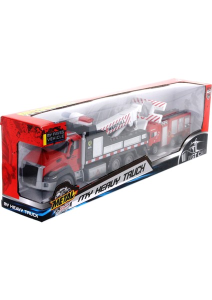 Die Cast Çek Bırak Vinçli Kurtarıcı ve Söndürücü Itfaiye Aracı indirimleri