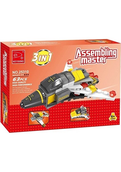 Ausini Assembling Master 3 In 1 63 Parça Uzay Araçları fiyatları