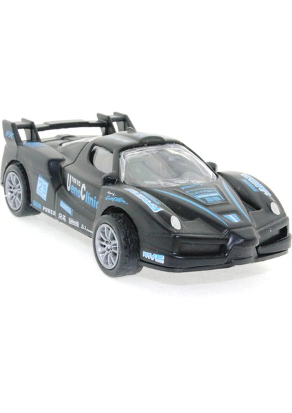 Die Cast Çek Bırak Metal Siyah Yarış Arabası 88