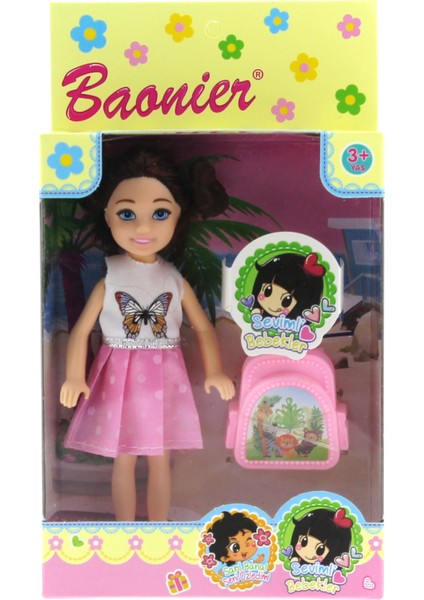 Baonier Beyaz Kelebek Elbiseli Bebeğim Seyahatte modelleri