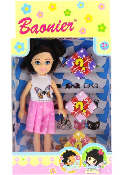 Baonier Beyaz Kelebek Elbiseli Sürpriz Paket Bebek modelleri