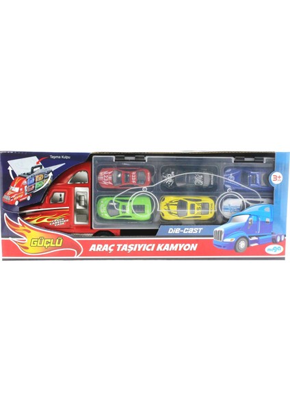Taşınabilir Die Cast Metal Araçlı Kamyon