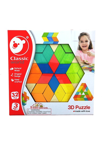 Classic World Ahşap 3D Puzzle
