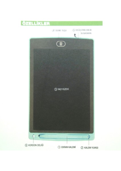 10 Inch LCD Kırmızı Yazı Tahtası fırsatları