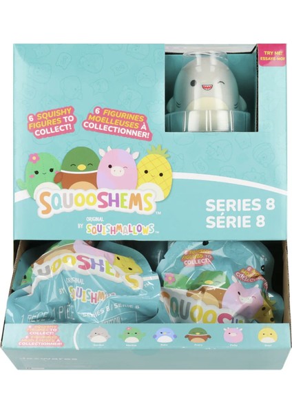 Squishmallows Squooshems – 5 Adet - 6.5 cm Sürpriz Yumuşacık Koleksiyon Oyuncağı Seri 8 modelleri