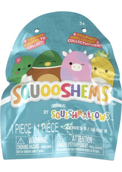 Squishmallows Squooshems – 5 Adet - 6.5 cm Sürpriz Yumuşacık Koleksiyon Oyuncağı Seri 8 fırsatları