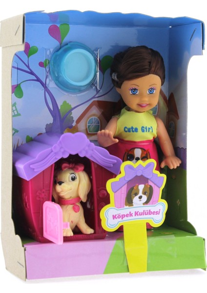 Lovely Mini Bebek Evcil Hayvan ve Kulübesi Oyun Seti modelleri